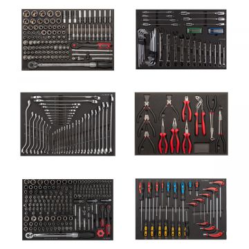 Smoos gereedschapsset "Professional" 430-delig in softmodules - voor 6 lades