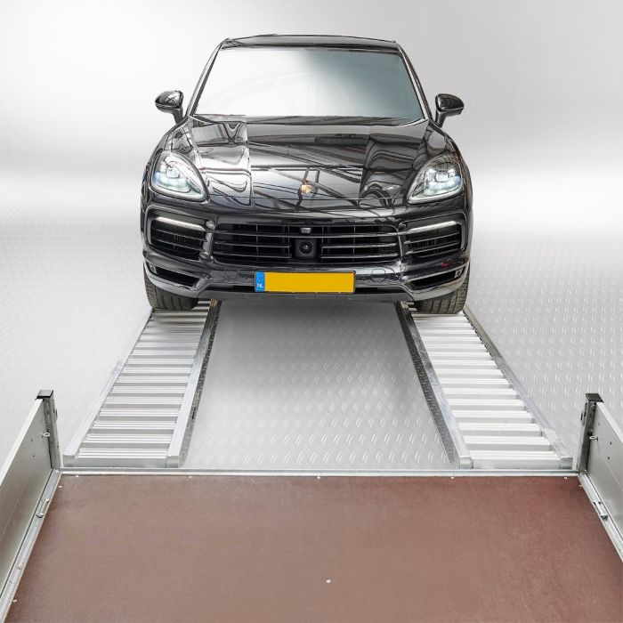 Aluminium oprijplaten voor de auto - 250 cm lang - 4 ton (2 stuks)